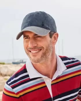 Cotton Traders Mens Goose Cap in Blue