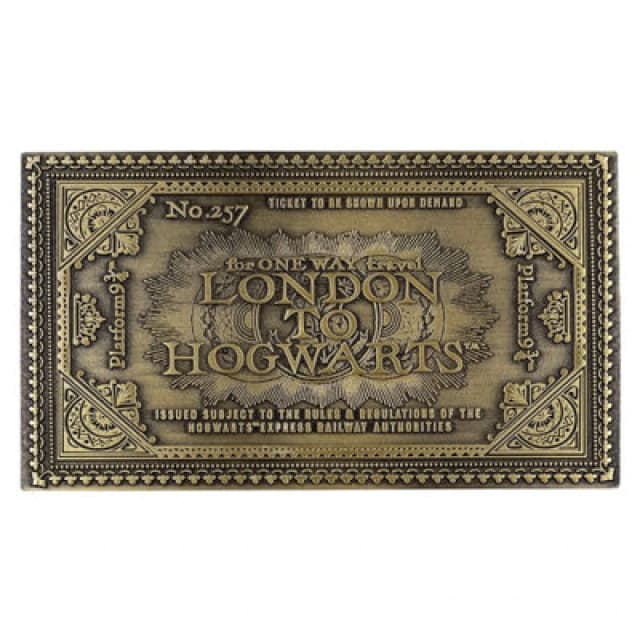 Harry Potter Limited Edition Replica Hogwarts Express Train Ticket Bronze