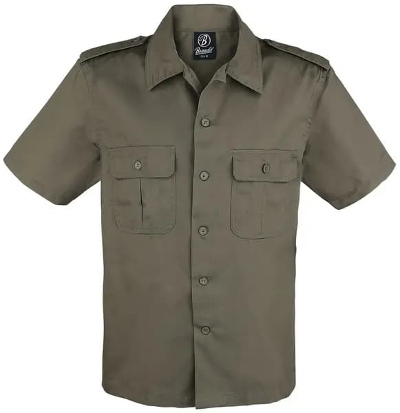 Brandit 1/2 Sleeve US Shirt Short-sleeved Shirt olive 4XL Men