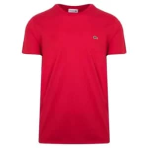Lacoste Rouge Red Round Neck T-Shirt