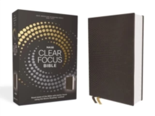 NASB, Clear Focus Bible, Leathersoft, Charcoal Brown : Read more of the Bible with better focus using the Bionic Reading Method Leather / fine binding
