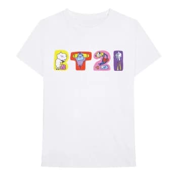 BT21 - Doodle Letters Unisex Medium T-Shirt - White