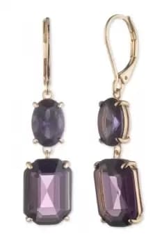 Lauren Ralph Lauren Jewellery PE STONE DBL DROP - GLD/PURPLE 14G00133