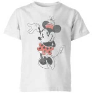 Disney Minnie Mouse Waving Kids T-Shirt - White - 11-12 Years