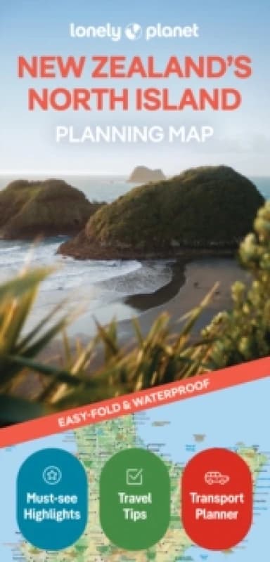 Lonely Planet New Zealand's North Island Planning Map Sheet map, folded