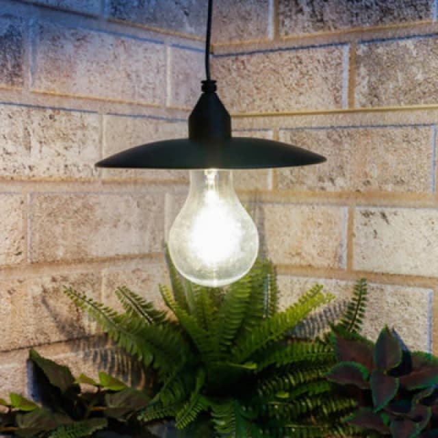 Gardenwize Timeless Hanging Solar Lamp Vintage Style Hanging Lantern With Warm White Filament Led