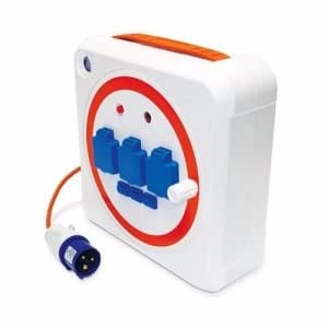 Crusader RCD Powerpro 15m Mains Reel Extension Hook Up