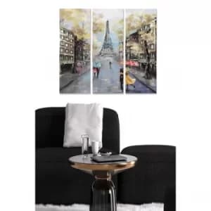 MDF559875385 Multicolor Decorative MDF Painting (3 Pieces)