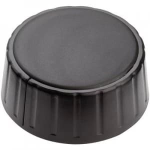 Control knob Black x H 48mm x 19mm Mentor 4
