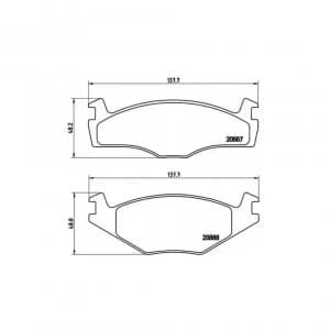 Front Brake Pad Set BREMBO P 85 024