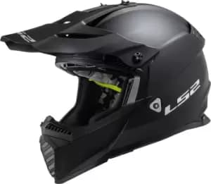 LS2 MX437 Fast Evo Solid Motocross Helmet, black, Size 2XL, black, Size 2XL