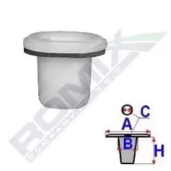 ROMIX Clip, trim-/protection strip C60431 NISSAN,NV200 / Evalia Bus,PRIMERA (P11),NV200 Kasten / Kombi,PRIMERA Hatchback (P11)