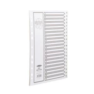 Concord Recycled Dividers 230 micron Card with Printed Tabs A-Z 20-Part A4 White Ref 48201