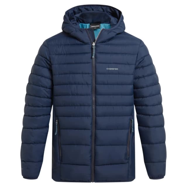 Craghoppers Craghoppers Men Compresslite Hooded Baffled Hooded Insulated Jacket in Mid Navy Size: 2X-large Mid Navy XXL Male 5063260096867