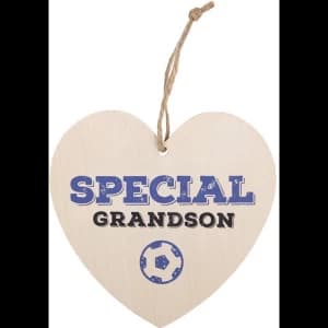 Special Grandson Hanging Heart Sign