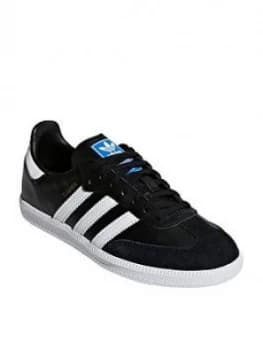adidas Originals Samba Junior - Black/White, Size 3