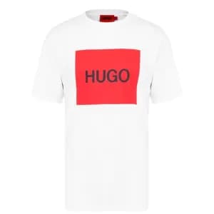 Hugo Boss Dulive Large Logo White T-Shirt