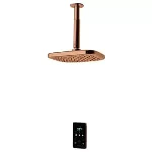 Triton ENVi Brushed Copper Fixed Head Thermostatic Electric Shower - 10.5kW