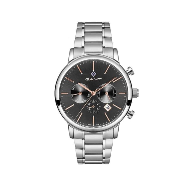 Gant Mens Cleveland Analogue Quartz Watch Silver/Black male One Size