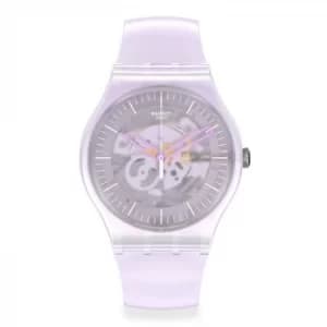 Swatch Pink Mist Pink Silicone Strap Watch