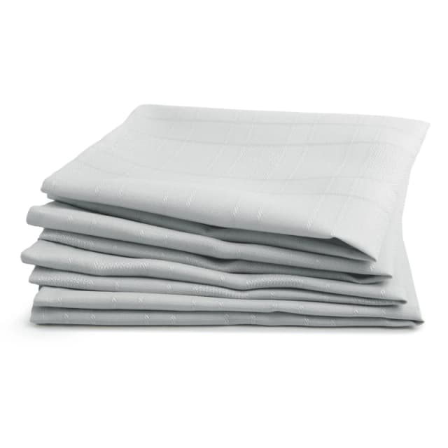 Emma Barclay Jacquard Napkins Soft Polyester Chequers Silver unisex ONE SIZE