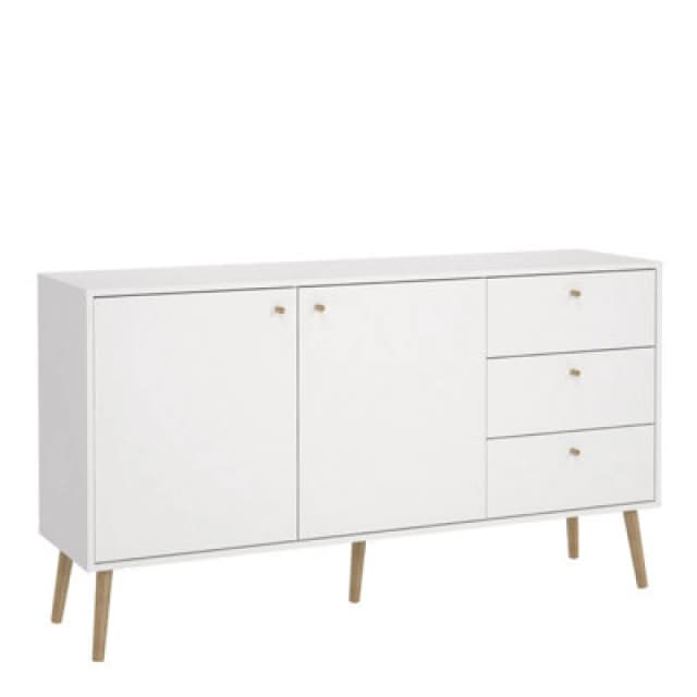 Furniture To Go Cumbria Storage Sideboard With Dual Doors And Triple Drawers
