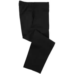 Dennys Unisex Black Elasticated Trouser / Chefswear (3XL) (Black) - Black