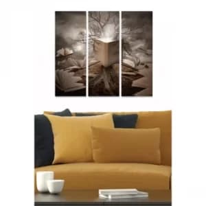 MDF2626284 Multicolor Decorative MDF Painting (3 Pieces)