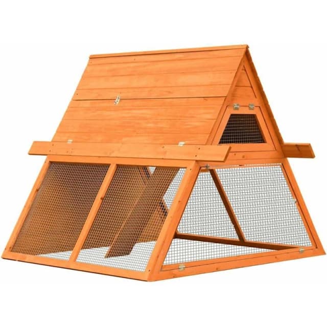 VIDAXL Rabbit Hutch Solid Pine & Fir Wood 152x128x108cm Vidaxl 170643