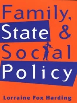 Family State and Social Policy by Lorraine Fox Harding Book