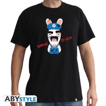 Lapins Cretins - Game Over Mens Large T-Shirt - Black