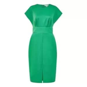 Yumi Green Scuba Kimono Sleeve Fitted Dress - Green