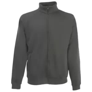 Fruit Of The Loom Mens Full Zip Sweat Jacket (M) (Light Graphite)