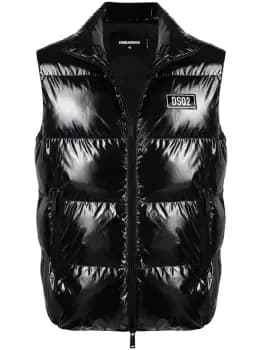DSQUARED2 Hooded Puffer Vest Black