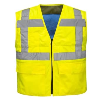 Portwest Cooling Class 2 Hi Vis Waistcoat Yellow L / XL