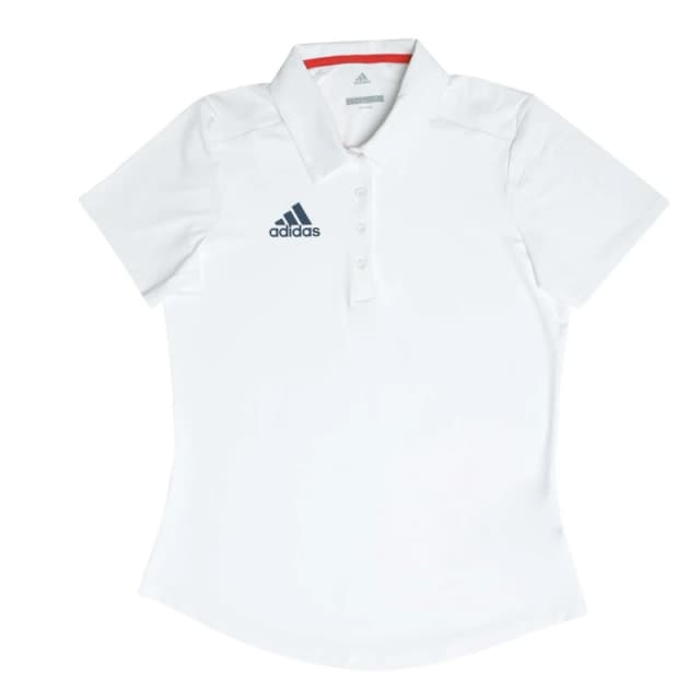 adidas Polo Shirt Womens - White White 2XS