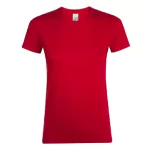 SOLS Womens/Ladies Regent Short Sleeve T-Shirt (L) (Red)