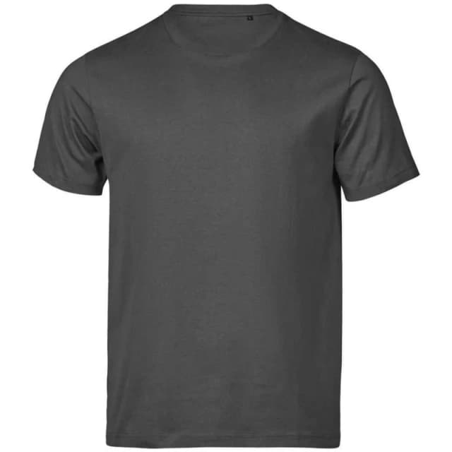 TEE JAYS Mens Urban Luxury T-Shirt in Dark Grey Size: XS Dark Grey Male XS