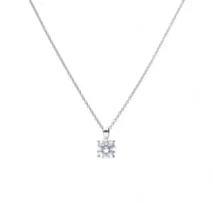 4 Claw Cubic Zirconia Solitaire 2ct Pendant P4920