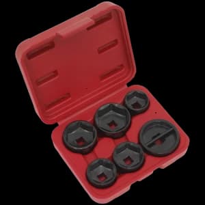 Sealey VS7103 6 Piece Oil Filter Cap Wrench Set