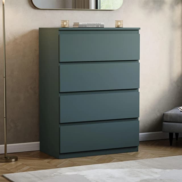 Lassic Vida Designs Denver 4 Drawer Chest Jasper Green unisex 4 Drawer