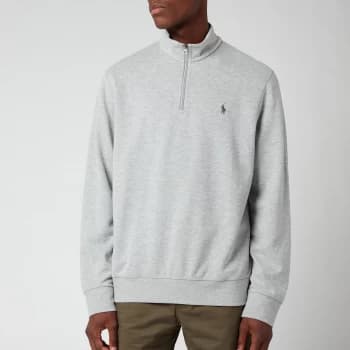 Polo Ralph Lauren Mens Quarter Zip Jumper - Andover Heather - L