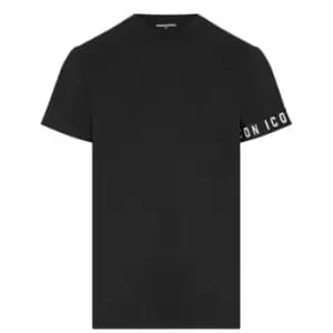 DSQUARED2 Boy'S Icon Arm t Shirt - Black