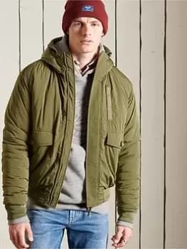 Superdry New Military Everest Bomber, Olive, Size L, Men