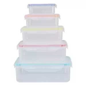 Maison By Premier 5 Piece Rectangular Food Containers