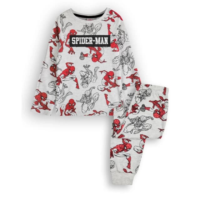 Marvel Long Sleeve Long Leg Pyjama Set Grey