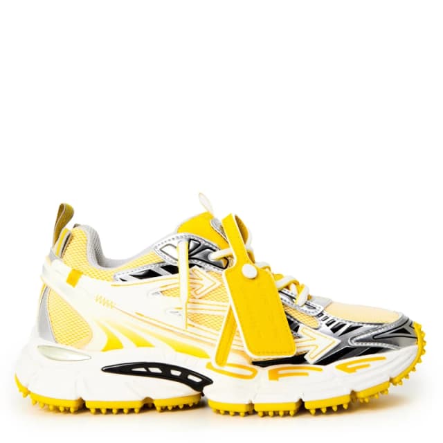 Off White Womens Be Right Back Low-Top Trainers LemonYellow/Wht female 3 (36)