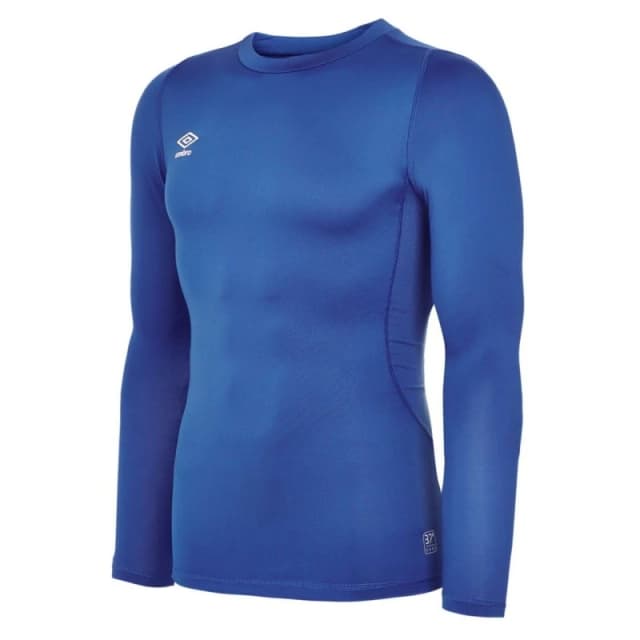Umbro Core Long-Sleeved Base Layer Top in Blue Size: 11-12 Years Blue Unisex 11-12 Years