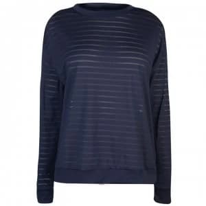 Reebok Mesh Long Sleeve T Shirt - Heritage Navy