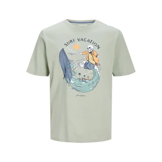 jack & jones T-Shirt round neck child Jack & Jones Zion Vert Male 8 ans